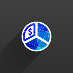 Business Infographics circle graph Vector illustration