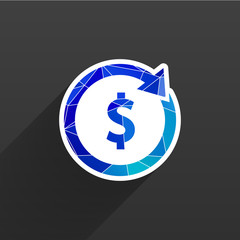 Arrow and money Vector version is also available