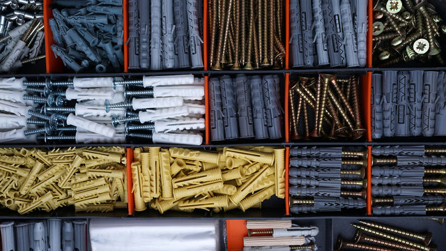 Screws in the box. Set of screws