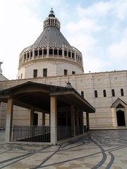 NAZARETH BASILICA DELL'ANNUNCIAZIONE SUL RETRO