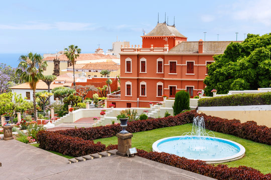 Botanical garden in La Orotava town, Tenerife, Canary Islands