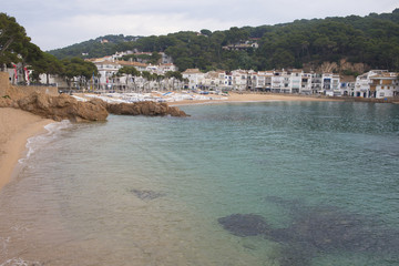 Landscape of Tamariu coast, small village in Costa Brava.