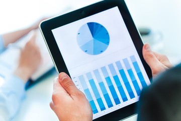 Tablet, business, man.