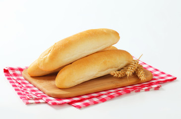 White bread rolls