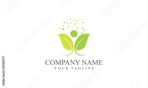 "Healthy Living Logo Template Design Vector, Emblem, Design Concept, Creative Symbol, Icon