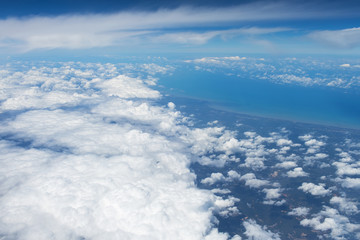 Clouds in blue sky.Earth of Thailand