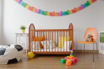 Neat furnished baby room