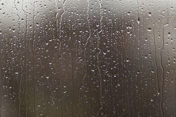 Obraz premium Rain on glass