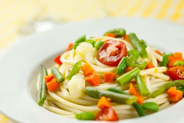 Pasta, Spaghetti, Food.