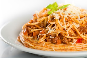 Spaghetti, italian, tomato.