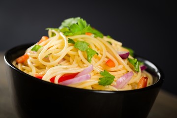 Spaghetti, Pasta, Tomato Sauce.