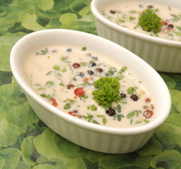 bunte Pfeffersuppe