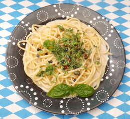 Pasta mit Kressepesto