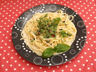 vegetarisches Nudelgericht