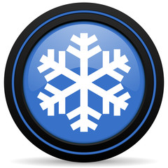 Obraz premium snow icon air conditioning sign