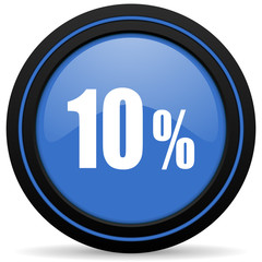 10 percent icon sale sign