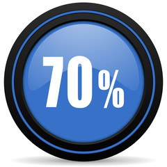 70 percent icon sale sign