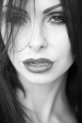 Beautiful lady closeup