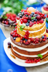 wedding naked cake