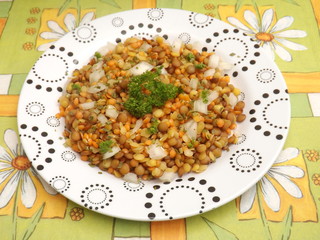 bunter Linsensalat