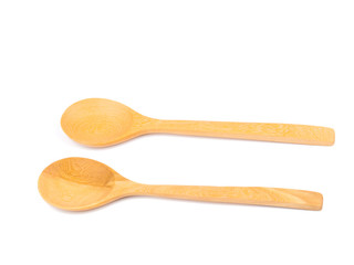 wooden spoon isolated on white