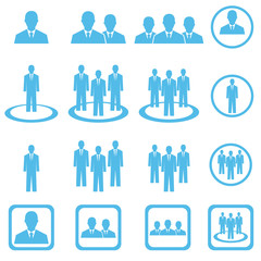 businessman team icon , businesspeople group icon ,  vector illu