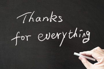 Thanks for everything