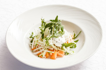 fresh salad with arugula
