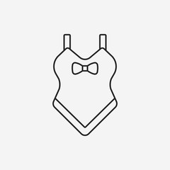 swim suit line icon