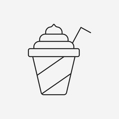 ice-drink line icon