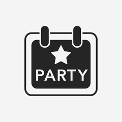 party sign icon