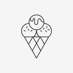 ice cream line icon