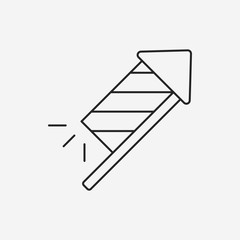 Firecrackers line icon