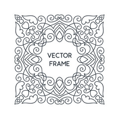 Vintage floral frame