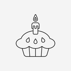 cake line icon