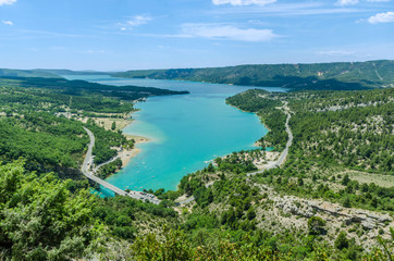 Obraz premium Lac de Sainte-Croix in Provence, France