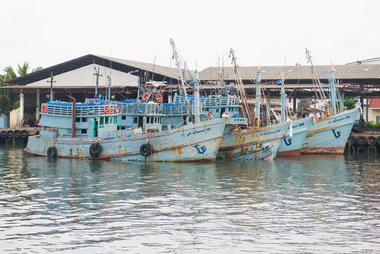 fishing boat of thai fishermen
