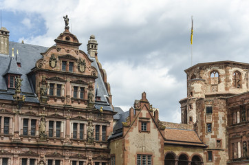 Fototapeta premium Castle of Heidelberg (Heidelberger Schloss), Germany
