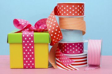 Obraz premium Birthday or special occasion gift wrapping.