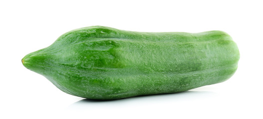 Green papaya isolated on the white background