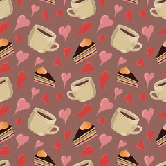 Seamless pattern Coffee theme