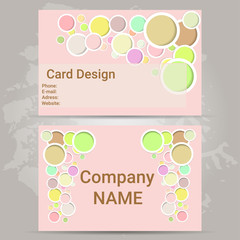 Pink card design
