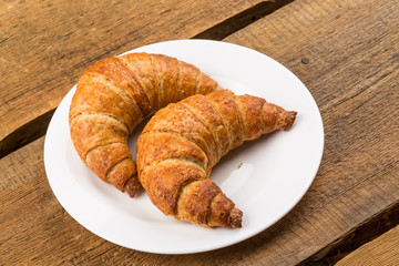 Fresh baked croissants