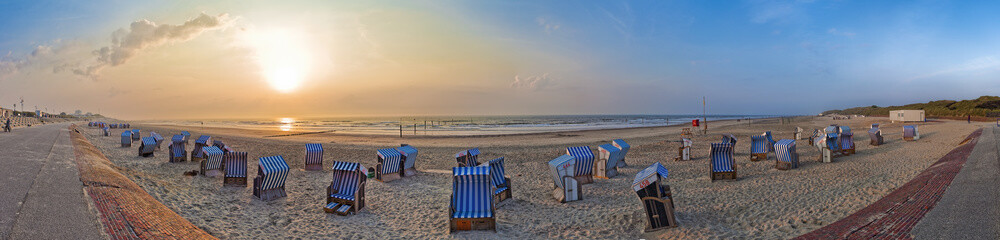 Norderney Panorama am Strand