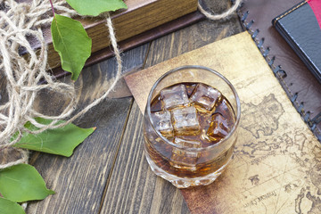 whiskey on the table