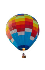 Fototapeta premium Hot Air Balloon Background White