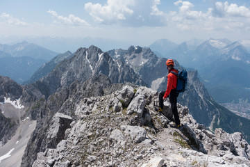 Bergsteiger im Hochgebirge