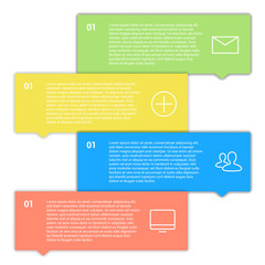 Set of infographic template layouts. Flow chart secuence