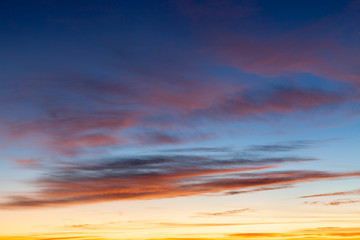 Obraz premium sunset with clouds