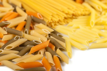 Pasta, Spaghetti, Raw.